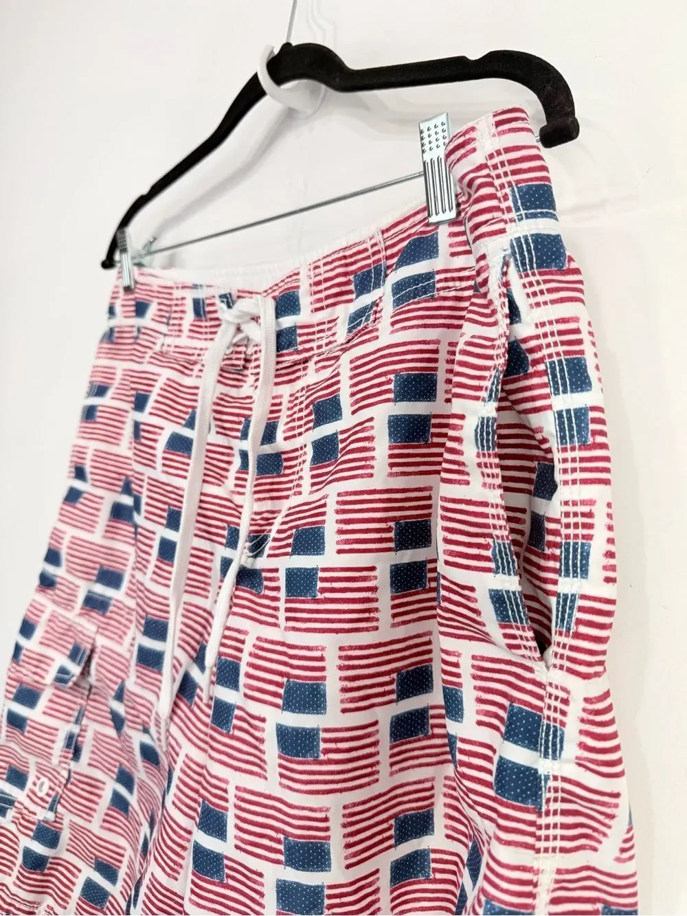 Old Navy Red White Blue Starry Mesh Lined Patriotic Americana Swim Board Shorts
